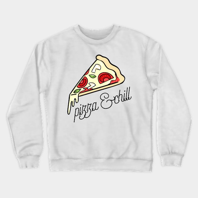 Pizza day Crewneck Sweatshirt by lone8